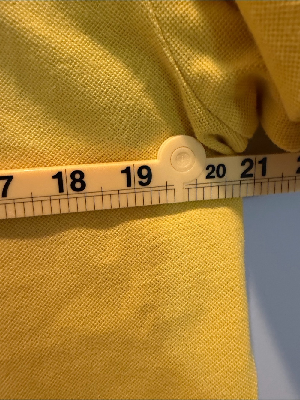 Lacoste Men’s Bright Yellow Pique Polo Shirt - Picture 5 of 5